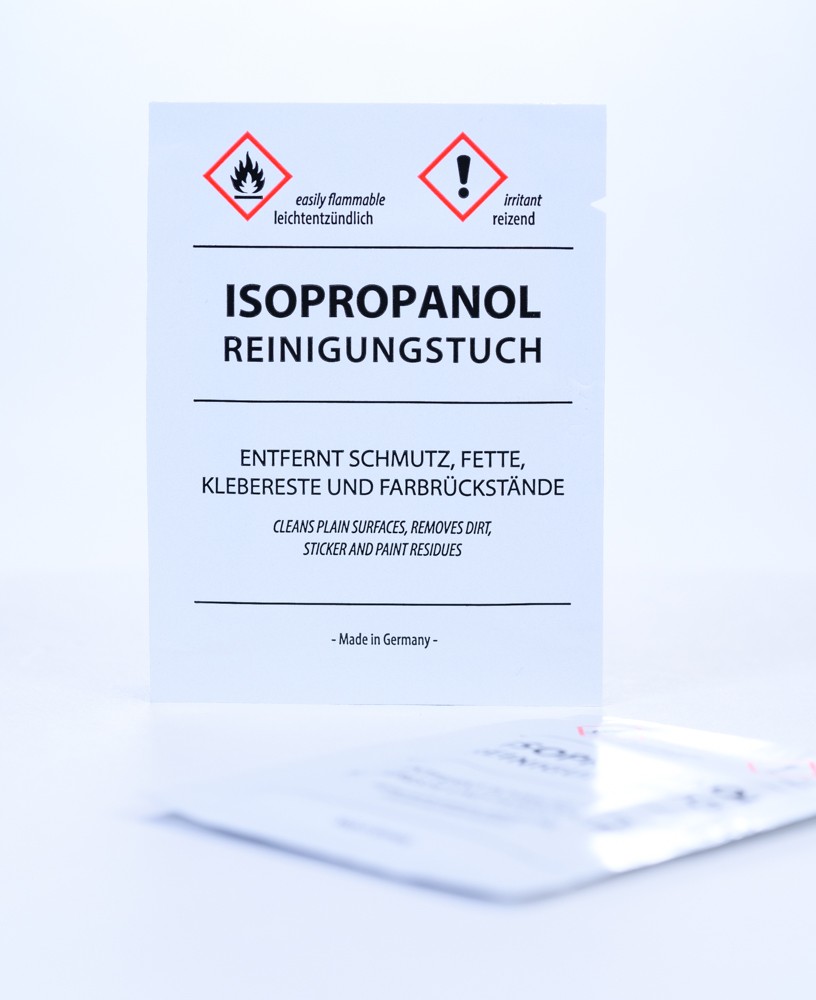 Reinigungstücher mit Isopropanol 70%, lose im Karton
